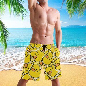 ViseSunny Rubber Ducky Board Shorts Size Large